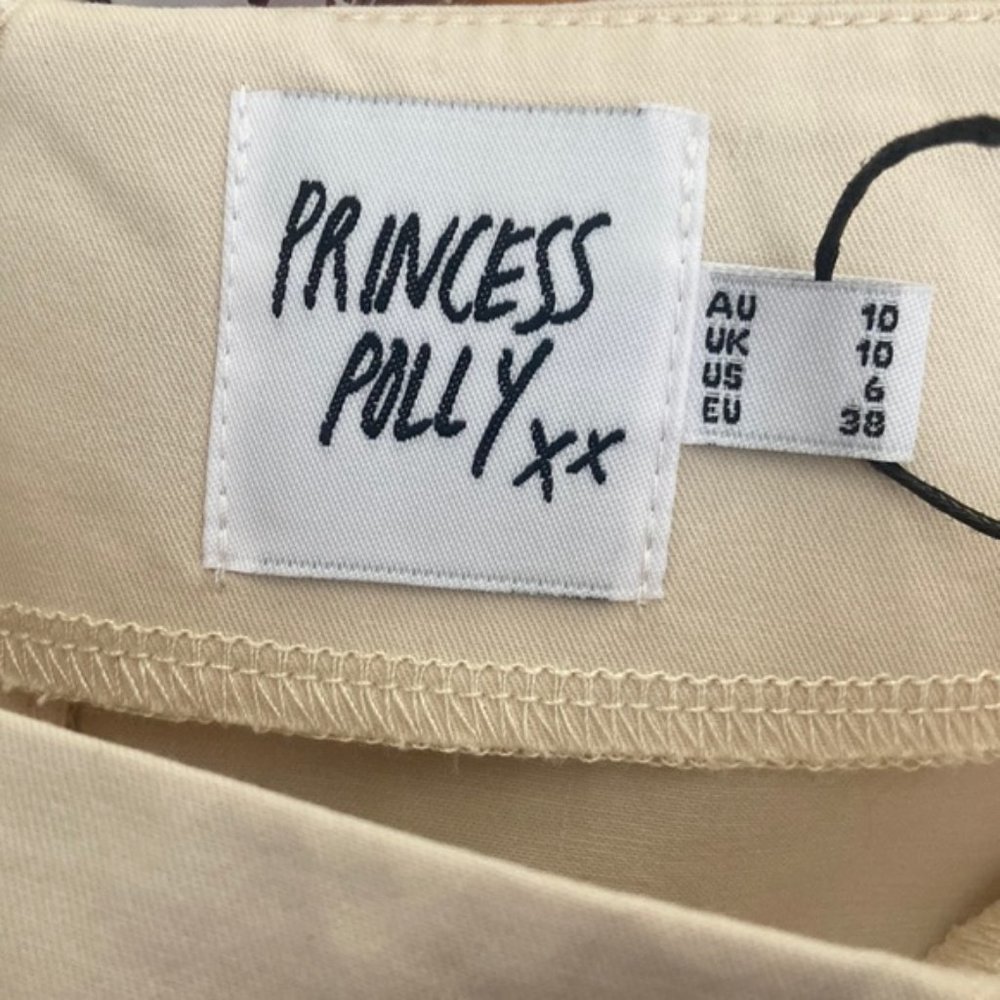 PRINCESS Polly Cream Cargo Maxi Skirt Size 6 - Picture 8 of 11